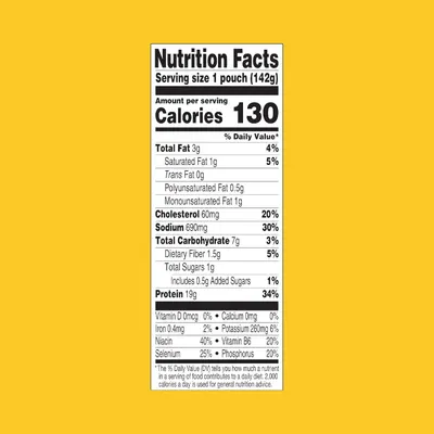 Provides complete nutritional facts to help shoppers make informed dietary decisions and understand the product's health profile.