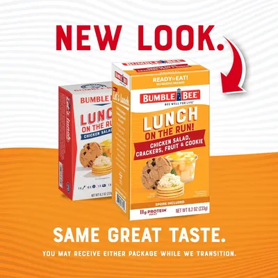 Informs shoppers that the product has new packaging while reassuring them that the product inside remains the same, managing expectations during the transition period.