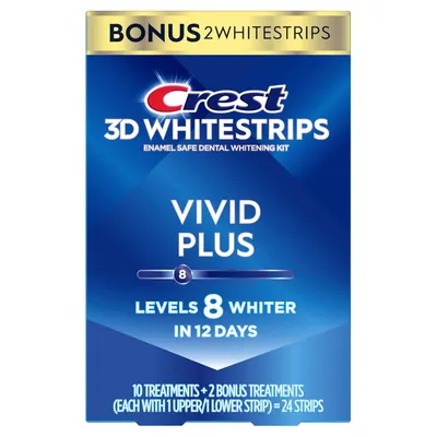 Communicates the product's whitening performance with a bold, quantifiable claim to demonstrate effectiveness and speed of results. Shows the customer exactly what they receive in the kit,…