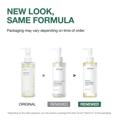 Informs shoppers that the product formula remains unchanged despite packaging updates, reducing confusion and building trust that they're receiving the same quality product regardless of which…