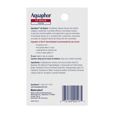 Communicates multiple product benefits and features including professional endorsement, ingredient safety, and ease of use to build trust and demonstrate comprehensive lip care value.