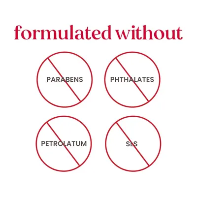 Reassures shoppers that the product is formulated without potentially harmful or controversial ingredients, emphasizing safety and clean formulation.