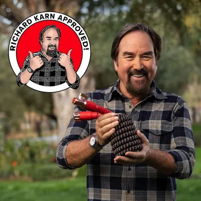 Leverages celebrity endorsement from Richard Karn to build trust and social proof, showing that the product is approved by a recognizable personality.