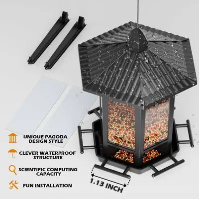 Communicates multiple distinct selling benefits of the product including its unique design style, waterproof capability, computing capacity, and ease of installation to appeal to shoppers looking…