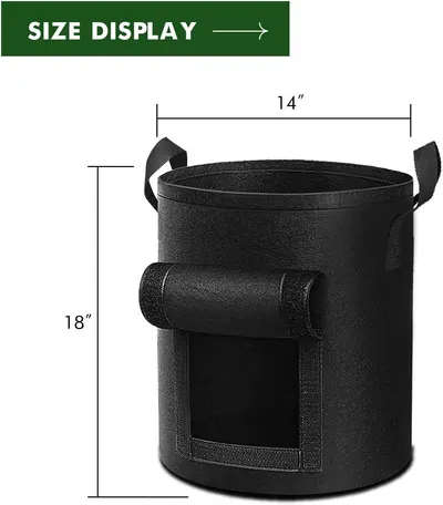 Communicates the exact physical size of the product (14 inches wide by 18 inches tall) to help shoppers understand whether it will fit their space and needs.