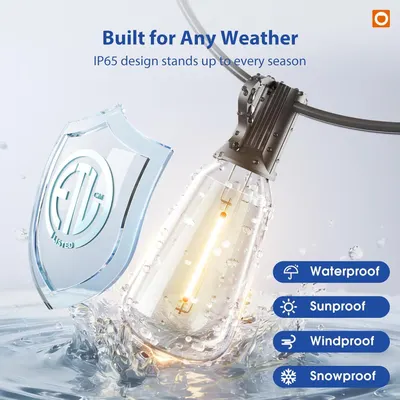 Communicates that the product is built to withstand all weather conditions year-round, reassuring shoppers of its durability and reliability in harsh environments.