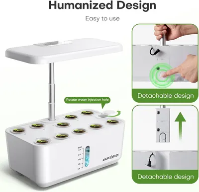 Highlights the product's physical components and design features, showing how the water injection system works and how the unit can be easily detached for convenience. Communicates multiple distinct…
