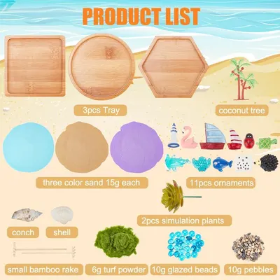 Shows all items included in the product package to help shoppers understand the complete value and contents they will receive with their purchase.