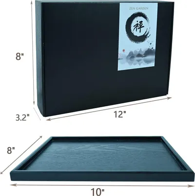 Communicates the exact physical dimensions of the product packaging and tray to help shoppers understand the size before purchase.