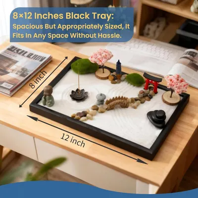Communicates the exact physical dimensions of the tray (8×12 inches) with visual measurement arrows to help shoppers understand the product's size and space-saving design. Reassures shoppers that…