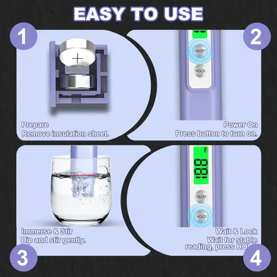 Demonstrates the simple 4-step process for using the product, reassuring shoppers that it's easy to set up and operate. Highlights the product's user-friendly design and simple operation to appeal…