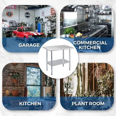 Demonstrates the product's versatility by showing it can be used in multiple environments including garages, commercial kitchens, home kitchens, and plant rooms, reassuring shoppers of its wide…