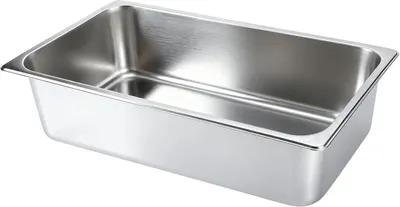 Provides a clear, unobstructed view of the stainless steel sink basin on a white background, allowing shoppers to see the product's form, finish, and construction quality without distractions.