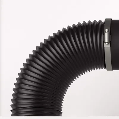 Provides a clean, professional catalog-style view of the product's flexible accordion-style design and construction details on a neutral background.
