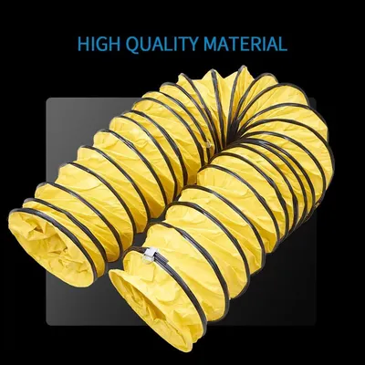 Highlights the premium material construction of the flexible ducting product to reassure shoppers of its durability and quality.
