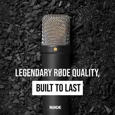 Communicates the RØDE brand's reputation for legendary quality and durability, building trust and emotional connection with the brand rather than highlighting specific product features.