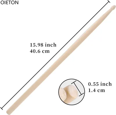 Communicates the exact physical dimensions of the wooden dowel to help shoppers understand its size before purchase.