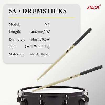 Provides precise physical dimensions of the drumsticks to help shoppers understand the exact size and ensure compatibility with their needs. Communicates multiple product specifications in a…
