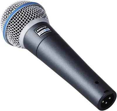 Provides a clean, catalog-style view of the microphone on a white background with no distractions, allowing shoppers to see the product clearly.