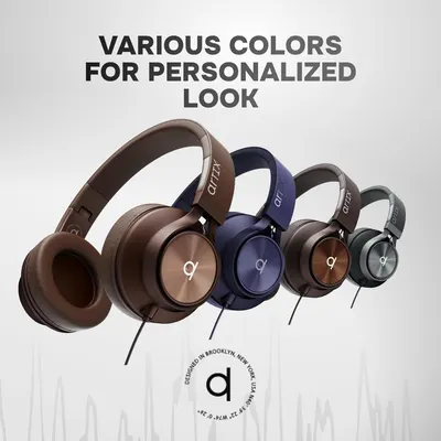 Showcases the brand's product lineup by displaying multiple color options available for the headphones, helping shoppers choose their preferred style and reinforcing the brand's design identity.