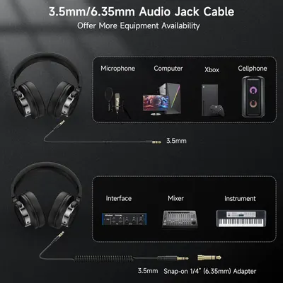 Demonstrates the wide range of devices and equipment the audio cable is compatible with, including microphones, computers, Xbox, cellphones, audio interfaces, mixers, and instruments, reassuring…