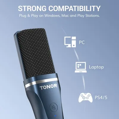 Demonstrates that the microphone works across multiple platforms including Windows, Mac, and PlayStation consoles, reassuring shoppers of its versatility and broad device compatibility.