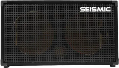 Provides a clean, catalog-style view of the Seismic amplifier/speaker product without distractions, allowing shoppers to see the product's design, mesh grille, and branding clearly.