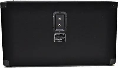Displays the back panel of the product to show the input connections and brand label, helping shoppers understand the product's physical design and connectivity options.
