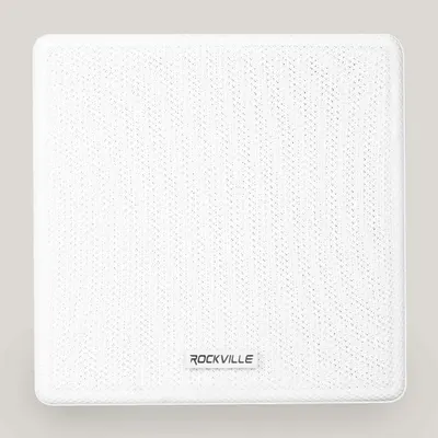 Provides a clean, catalog-style view of the product showing its white perforated design and brand logo without distractions.
