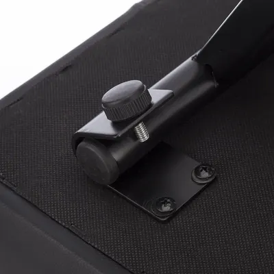 Highlights the physical mounting hardware and adjustable screw mechanism to show shoppers how the product is secured and adjusted.