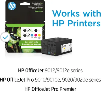 Communicates which HP printer models and series this ink cartridge is compatible with, helping shoppers confirm the product will work with their specific printer.