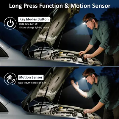 Demonstrates how to operate the headlamp using two different control methods: a key modes button with long press and click functions, and a motion sensor for hands-free operation. Highlights…