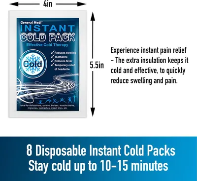 Communicates the exact physical size of the cold pack to help shoppers understand how large the product is and whether it will fit their needs. Highlights the key benefit of extra insulation that…