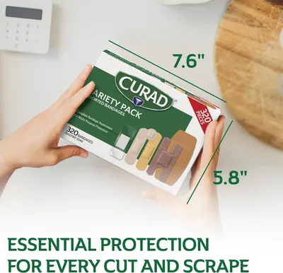 Communicates the physical size of the product packaging (7.6" x 5.8") to help shoppers understand how much space it will take and confirm it's a compact, convenient size for storage. Reinforces the…