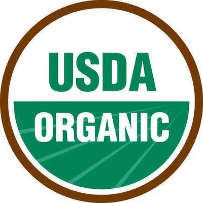 Communicates that the product is certified organic by the USDA, reassuring shoppers about environmental responsibility and product quality standards.