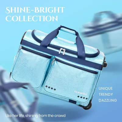 Promotes the brand's 'Shine-Bright Collection' with emotional lifestyle messaging to position the product line as unique, trendy, and dazzling, building brand identity and appeal.
