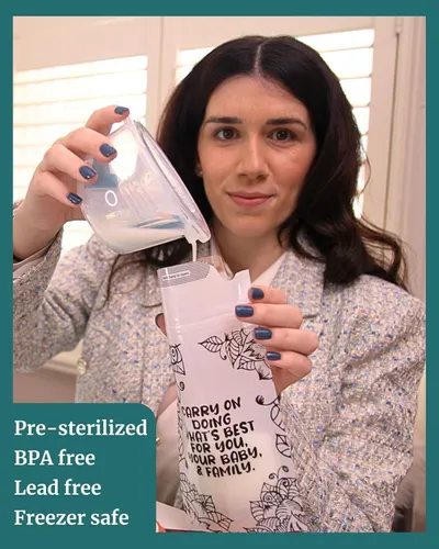 Communicates that the product is safe for families and babies by highlighting its BPA-free, lead-free, and pre-sterilized features, providing reassurance to health-conscious parents. Uses authentic…