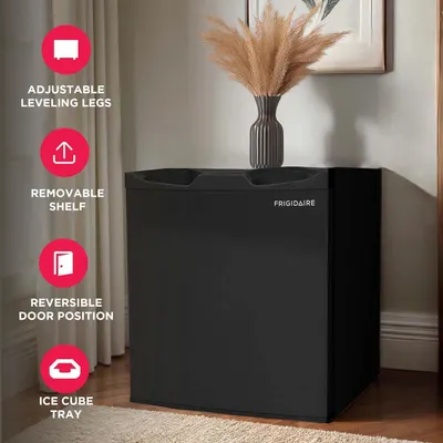 Highlights four distinct functional features of the mini fridge to demonstrate its versatility and convenience for various user needs.