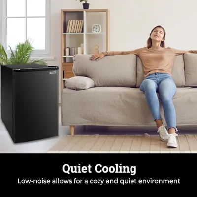 Communicates that the product operates quietly, allowing users to enjoy a peaceful, cozy environment without disruptive noise.