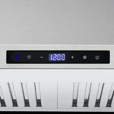 Highlights the product's intuitive digital control interface with timer display and touch-sensitive buttons, demonstrating ease of use and modern functionality.