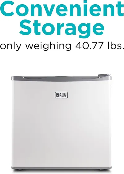 Highlights the product's lightweight design at 40.77 lbs to reassure shoppers that it's easy to move and store despite being a full-sized appliance.
