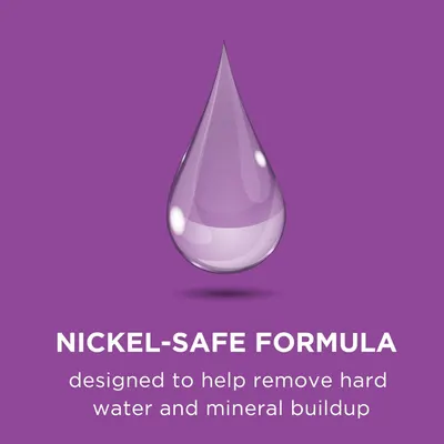 Communicates that the product uses a nickel-safe formula to reassure shoppers with sensitivities or concerns about harsh chemicals, emphasizing safety and gentleness. Highlights the product's…