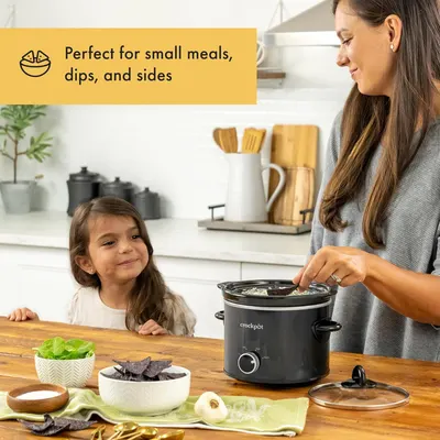 Demonstrates the product's versatility by showing it's ideal for preparing small meals, dips, and sides, helping shoppers understand the range of dishes they can make. Communicates the key benefit…