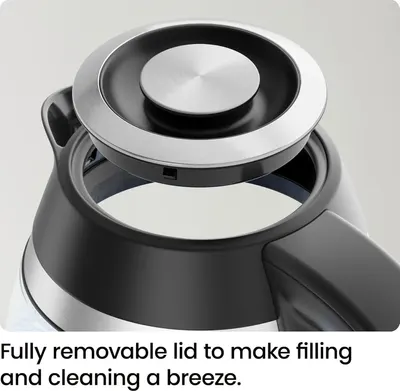 Highlights the fully removable lid feature to reassure shoppers that filling and cleaning the product is convenient and hassle-free.