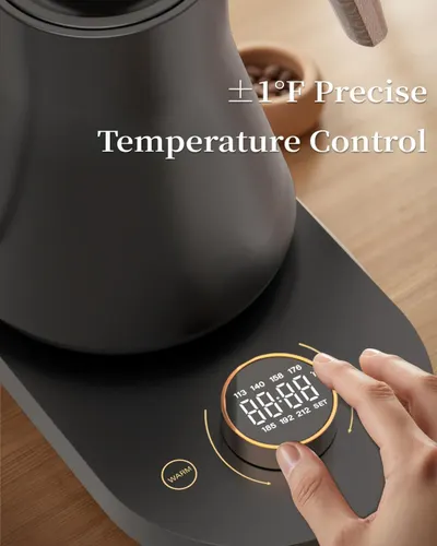 Highlights the product's precise temperature control capability to reassure shoppers that they can achieve exact heating results for optimal beverage or food preparation. Communicates the key…