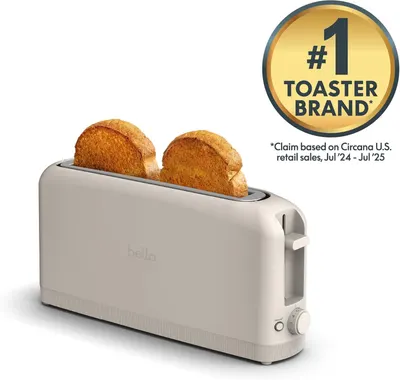 Communicates brand authority and market dominance by highlighting that this is the #1 toaster brand based on U.S. retail sales, building trust and credibility with shoppers.