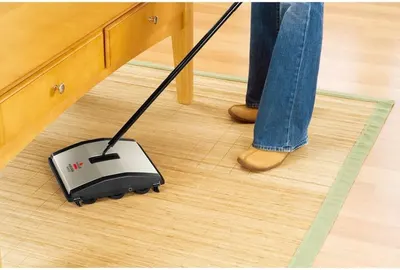 Shows the product being used in a realistic home environment to help shoppers visualize how it fits into their daily cleaning routine.