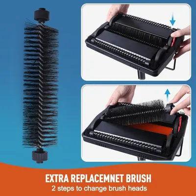 Demonstrates the simple 2-step process for changing the brush heads, reassuring shoppers that maintenance is quick and user-friendly. Highlights the convenience of replaceable brush heads as a key…