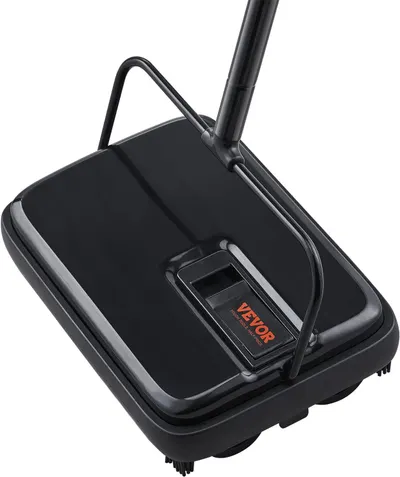 Provides a clean, catalog-style view of the manual carpet sweeper on a white background, allowing shoppers to see the product design and brand clearly without distractions.