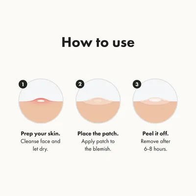 Provides clear step-by-step instructions on how to properly apply and use the skincare patch product, making it easy for shoppers to understand the usage process.